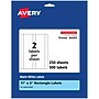Avery Laser/Inkjet Rectangle Multipurpose Labels, 11" x 3", White, 500 Labels/Box (94265)~#|#~30268B20-A433-4870-995B18D4B8A55121_sc7