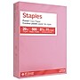 Staples Pastel 30% Recycled Color Copy Paper, 20 lbs., 8.5" x 11", Pink, 500/Ream (14779)~#|#~302EA458-42C3-45C0-AEF7914EDF6F97CD_sc7