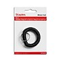 Staples® Key Wrist Coil, Black (18152-CC)~#|#~3037CBCA-3F71-47B9-BCD631BE04A18B26_sc7