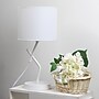 Simple Designs Abstract 17.13" LED Table Lamp, White (LT1172-WHT)~#|#~303DB5F3-B9BC-4294-B606ECBF40021EFE_sc7