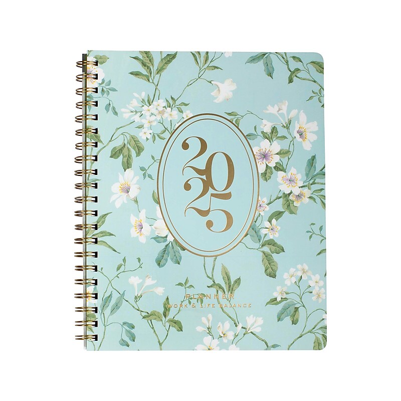 2025 Fringe Magnolia 8.75" x 11" Calendar Year Weekly & Monthly Planner, Paper Cover, Multicolor (855PA001FSC) image 1