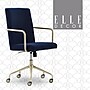 Elle Decor Giselle Fabric Computer and Desk Chair, Navy Blue/Gold (CHR10058C)~#|#~303F000F-E288-4310-8E081A36BB56789E_sc7