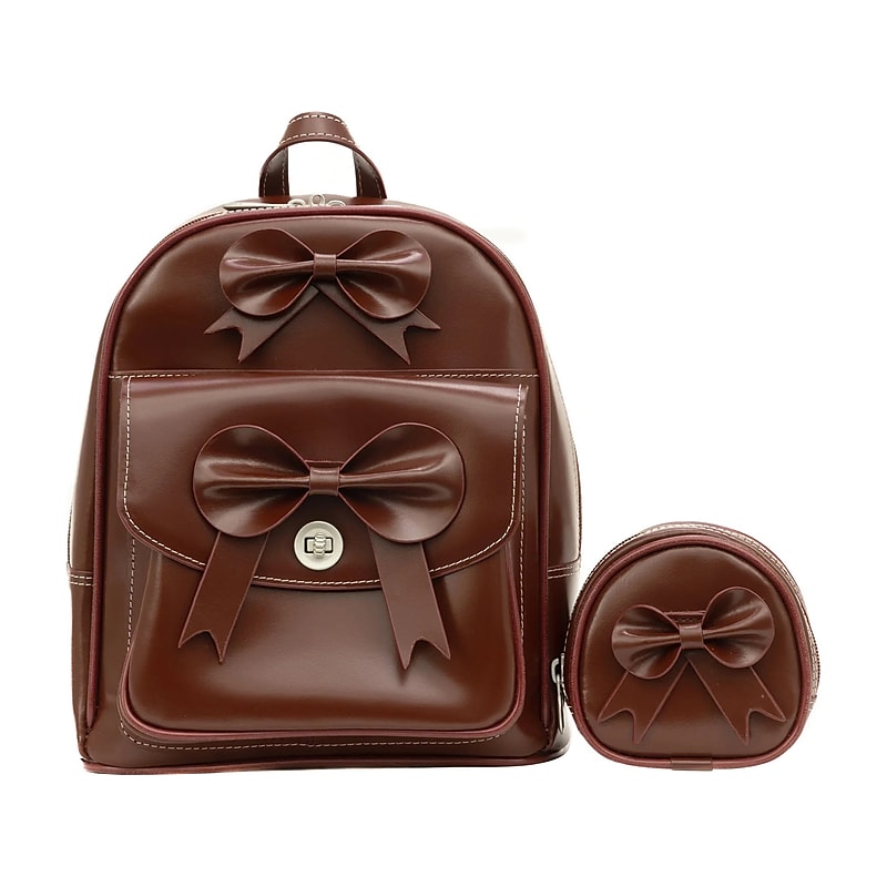 McKleinUSA ACADIA Mini Bow Backpack with Coin Purse, Red (99716) image 1