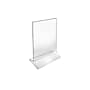Azar Sign Holder, 4" x 6", Vertical, Table Top, Clear, Acrylic, 10/Pack (142726)~#|#~30449D57-9E29-49AB-A7BEEE58131299CC_sc7