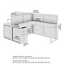 Bush Business Furniture Easy Office 2 Person L Cubicle Desk w/ Drawers, Natural Elm (EOD560SNE-03K)~#|#~3044B559-0DE7-4564-A357C81AB9D3E394_sc7