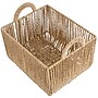 Simplify Natural Paper Rope Storage Basket with Handles, Beige (30124-ST)~#|#~30456A1D-2318-4418-9E74FF947C41410A_sc7
