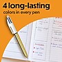 BIC 4-Color Shine Retractable Ballpoint Pen, Medium Point, 1.0mm, Assorted Colors, 3/Pack (MMMTP31-AST)~#|#~3049D814-8A05-4295-BE10FFBBEE3B0BC6_sc7