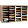 AdirOffice 36-Compartment Literature Organizer, 11.8" x 39.3", Medium Oak (500-36-MEO)~#|#~304EA69D-7EBF-4C4E-B7791B4CF36367B3_sc7