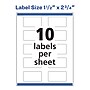 Avery Laser/Inkjet Rectangle Multipurpose Labels, 2.75"  x 1.5", Glossy White, 50/Pack (94230)~#|#~3052DD1E-C4FC-41C2-8D7DEB8B26D2476E_sc7