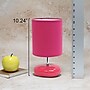 Simple Designs 10.24" LED Table Lamp, Pink (LT2005-PNK-LB)~#|#~30570F20-5F3B-40D5-983FEF9E3197186F_sc7