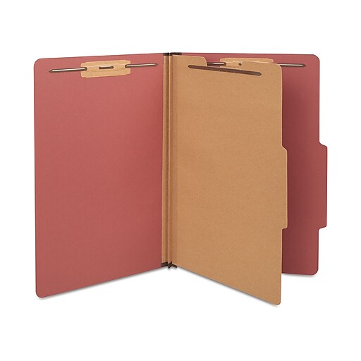 Staples® 30% Recycled Pressboard Classification Folder, 1-Dividers, 1 3 ...