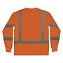 GloWear 8368 High Visibility Long Sleeve T-Shirt, ANSI Type R Class 3, Orange, Large (22064)~#|#~305E8217-317D-48E3-813D278A502BB565_sc7