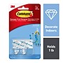 Command Small Hooks, 1 lb., Clear, 2/Pack (17092CLR-ES)~#|#~3065CCCF-77E0-488F-9F891782ACFB9EDE_sc7