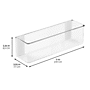 iDESIGN Adhesive Organizers, Clear, 4/Set (27825M4) ~#|#~3067EAED-4C9A-41FB-900B8589DD8F352E_sc7