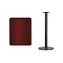 Flash Furniture Laminate Table Top with 18'' Round Bar-Height Table Base, 24'' x 30'', Mahogany (XUMA2430TR18B)~#|#~306AB3D8-FC16-4E87-89AD4E70334C13F6_sc7