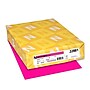 Astrobrights 65 lb. Cardstock Paper, 8.5" x 11", Fireball Fuchsia, 250 Sheets/Pack (22881)~#|#~30740B34-B7AF-447B-AE180275D7E0F3FB_sc7