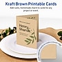Avery Integrated Cards, 4.25" x 5.5", Matte Kraft Brown, 50/Pack (95347)~#|#~30769C07-1F9E-489A-AD68FB5EDE11712F_sc7