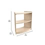Flash Furniture Bright Beginnings 2-Section Open Corner Storage Unit, 24.5"H x 24"W x 11.75"D, Brown (MK-KE24060-GG)~#|#~307A5C64-D37A-48E9-B82B8082BABE36E1_sc7