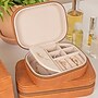 Household Essentials Small Vegan Leather Travel Jewelry Organizer Box, Caramel (HE1175)~#|#~307A7F3E-5ACA-4E11-AF0E8B4FCE0C69A2_sc7