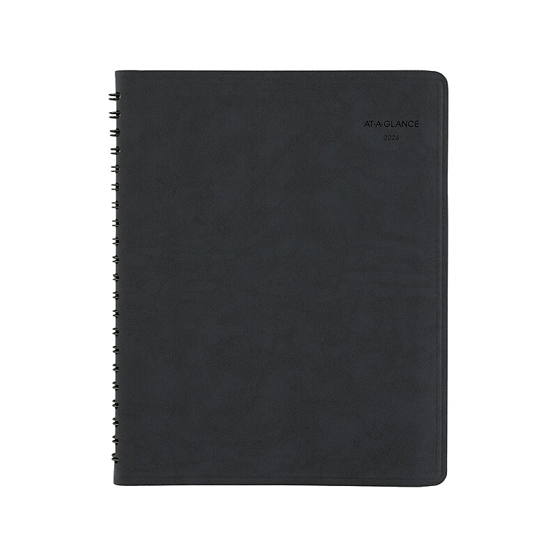 2024 AT-A-GLANCE The Action Planner 8" x 11" Weekly Appointment Book, Black (70-EP01-05-24) image 1