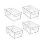 Azar Medium Open Lid Storage Tote, Clear, 4/Pack (556235)~#|#~307DB445-9B67-471F-9A997BB06A6EC99C_sc7