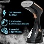 Brenwood 1,200-Watt Portable Handheld Steamer with Stainless Steel Soleplate, Black (MPI-42BK)~#|#~307EBD28-4CBF-4894-B5A06E233C3C2C0F_sc7