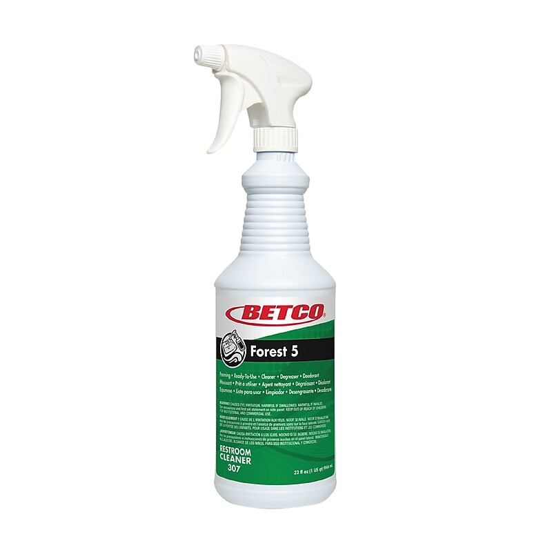 Betco Forest 5 Bathroom Foaming Cleaner, Mint, 32 Oz., 12/ Carton (BET3071200) image 1
