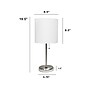 Creekwood Home Oslo LED Table Lamp, Brushed Steel/White (CWT-2012-WH)~#|#~308B05FF-8185-4211-8239E5F399C8D87A_sc7