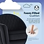 Serta Ashleigh Ergonomic Velvet Swivel Computer and Desk Chair, Black (CCHR10018B)~#|#~308DAFC9-8012-40D0-A0064F1F60C56F17_sc7