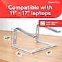 Staples TECH 11" x 10" Aluminum Laptop Stand, Silver (ST62653)~#|#~3091753B-C521-4754-B747FAA174272282_sc7