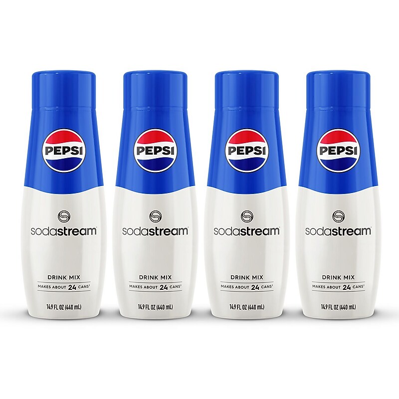SodaStream Pepsi Drink Mix, 14.9 oz., 4 Bottles/Pack (1102987010) image 1