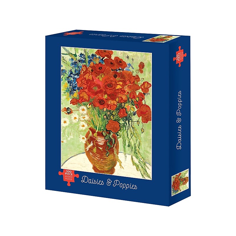 Willow Creek Van Gogh Daisies & Poppies 500-Piece Jigsaw Puzzle (49069) image 1