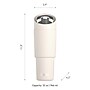 ASOBU Cosmic Stainless Steel Double Wall Insulated Water Bottle, 32 oz., White, (ADNABF77W)~#|#~3094D71A-270C-40D4-938A15977CCF3640_sc7