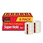 Scotch Super-Hold Transparent Clear Tape Refill, 0.75" x 27.77 yds., 1" Core, Clear, 6 Rolls/Pack (700K6)~#|#~30983F7F-2EEB-4821-842C2056EC7AE101_sc7