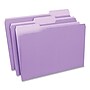 Universal File Folder, 3 Tab, Legal Size, Bright Violet, 100/Box (UNV10525)~#|#~309FBA4C-C365-44E3-A917EB610DFC8445_sc7