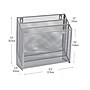 Mind Reader 3-Pocket Metal Mesh Mountable Wall File, Letter Size, Silver (WAFIST3-SIL)~#|#~30A3DD65-283B-4674-B703B52542D3307D_sc7