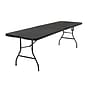 Cosco Fold-in-Half 8' Folding Table, Black (14778BLK1X)~#|#~30A6809A-CCB5-43F6-8CD6C26061DEFE8D_sc7