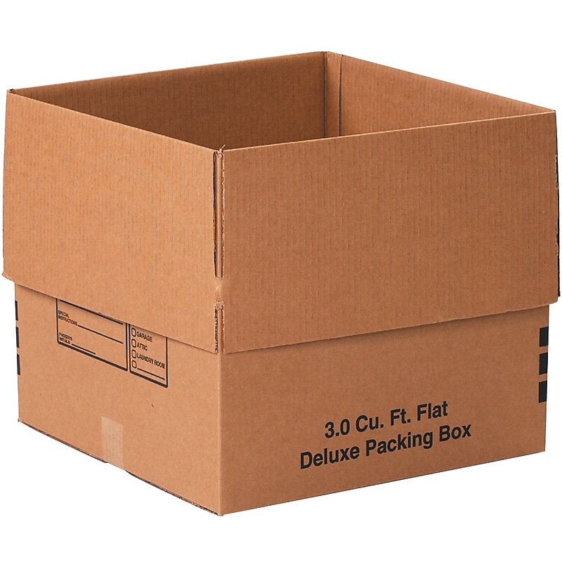 18" x 18" x 16" Shipping Boxes, 32 ECT, Brown, 20/Bundle (181816DPB) image 1