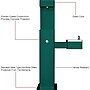 Global Industrial Outdoor Drinking Fountain w/ Bottle Filling Station, Green (761216GN)~#|#~30AB18BE-B9FD-4FFD-83747B33BB5FD1BC_sc7