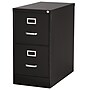 Staples 2-Drawer Vertical File Cabinet, Locking, Letter, Black, 26.5"D (28882D)~#|#~30AEC09B-0708-498E-B3680081FEF0DD5B_sc7