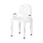Medline Premium Series Shower Chair, Adjustable Arms, Back Rest, Plastic Frame, 350 lb. Capacity (G2-105RX1)~#|#~30B6C46E-17CB-4F8F-8FD0CD7B2E1BA526_sc7
