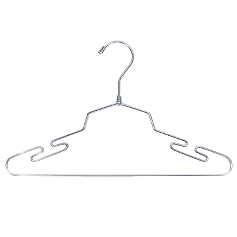 Nahanco 16" Metal Lingerie Hanger, Chrome, 100/Box (LIN16) image 1