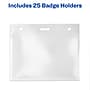 Avery Secure Top Heavy Duty Multiuse Badge Holders, 3" x 4", Clear Landscape Holders, 25/Pack (74471)~#|#~30C04C4C-D21A-498C-BCC70FE1CB7A2411_sc7