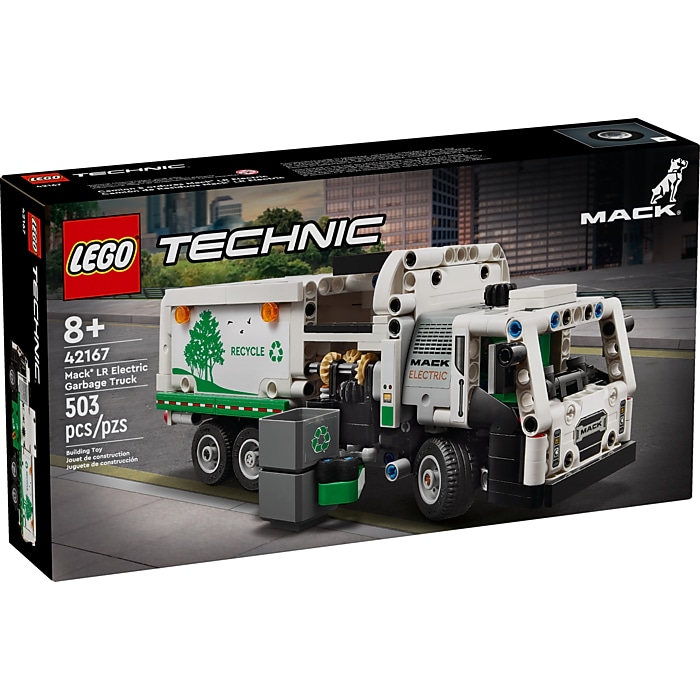 LEGO Technic Mack LR Electric Garbage Truck, 503 Pieces (42167