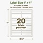 Avery Hemp Rectangle Laser/Inkjet Multipurpose Labels, 1" x 4", Off-White (800/Box)~#|#~30D6780B-102B-4116-A6746914D9E49F3E_sc7