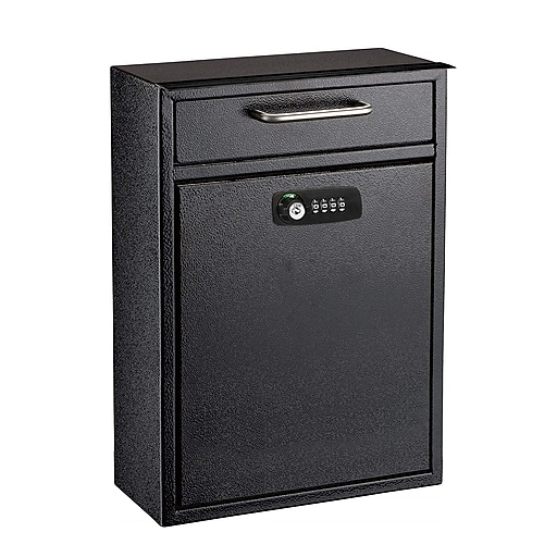 AdirOffice Steel Locking Wall Mounted Drop Box Interoffice Mailbox