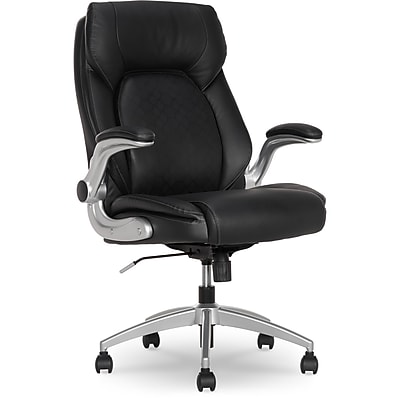 Serta Morrisen Ergonomic Faux Leather Executive Chair, Black (52958-BLK) Simolary simolary.com