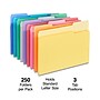 Staples File Folders,1/3-Cut Tab, Letter Size, Assorted Colors, 250/Box (ST502678-CC)~#|#~30DF3081-D2BA-48A8-B2579FDB087F883C_sc7