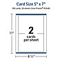 Avery Integrated Cards, 5" x 7", Glossy White, 100/Box (95348)~#|#~30E24542-716B-4F2D-8940915AC7BC5059_sc7
