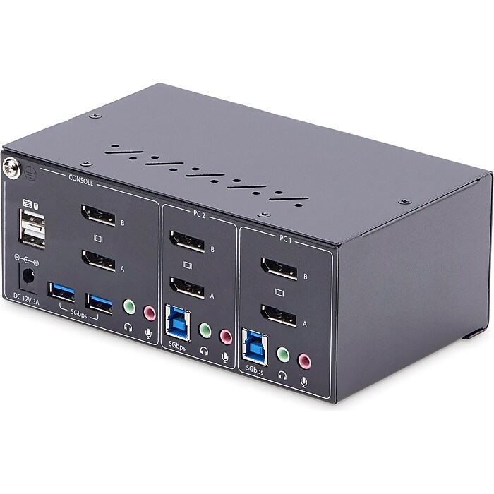 StarTech P2DD46A2-KVM-SWITCH USB DisplayPort 2-Port Dual-Monitor